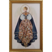 Metalic angel 35 x 53 cm