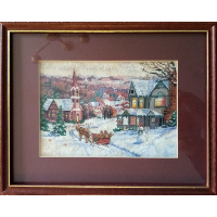 Snow scene 28 x 22 cm