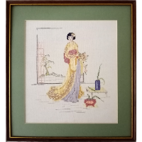 Japanese lady right (no glass) 35 x 37 cm