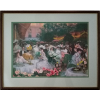 Embroidery on painting 65 x 51 cm