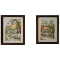 Two cottages 14 x 18 cm